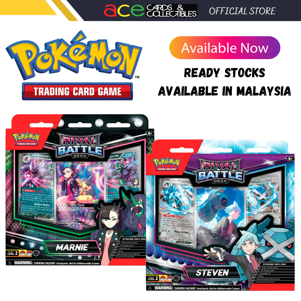 Pokemon TCG: May25 Rival Battle Deck "Marnie / Steven"-Marnie-The Pokémon Company International-Ace Cards & Collectibles