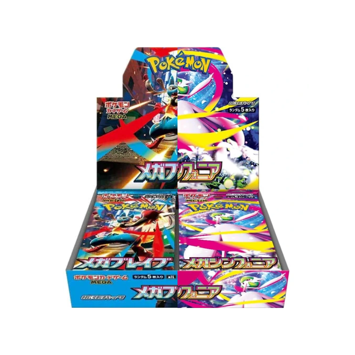 Pokemon TCG: Mega Booster M1L & M1S "Mega Brave / Mega Symphonia" (Japanese)-M1L Box (Shrink)-The Pokémon Company International-Ace Cards & Collectibles