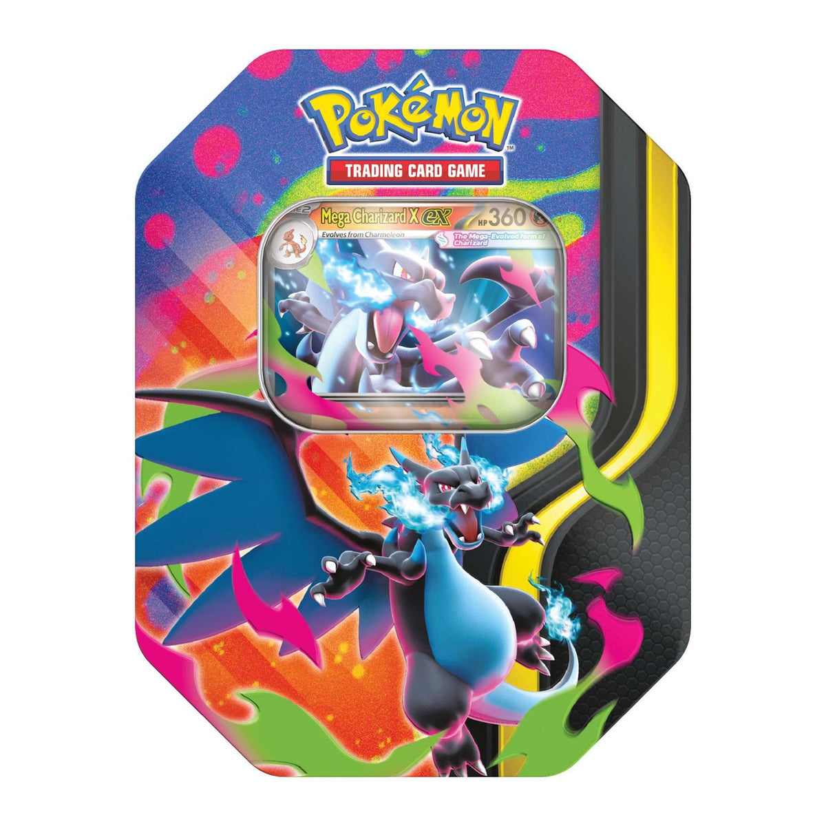 Pokemon TCG: Mega Charizard Tin (Mega Charizard X EX / Mega Charizard Y EX)-Mega Charizard X-The Pokémon Company International-Ace Cards & Collectibles