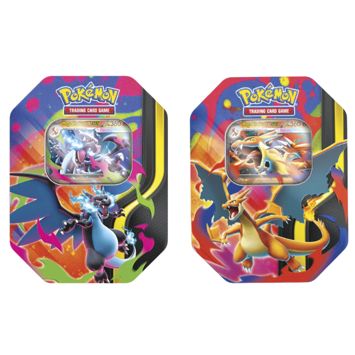 Pokemon TCG: Mega Charizard Tin (Mega Charizard X EX / Mega Charizard Y EX)-Mega Charizard X-The Pokémon Company International-Ace Cards & Collectibles