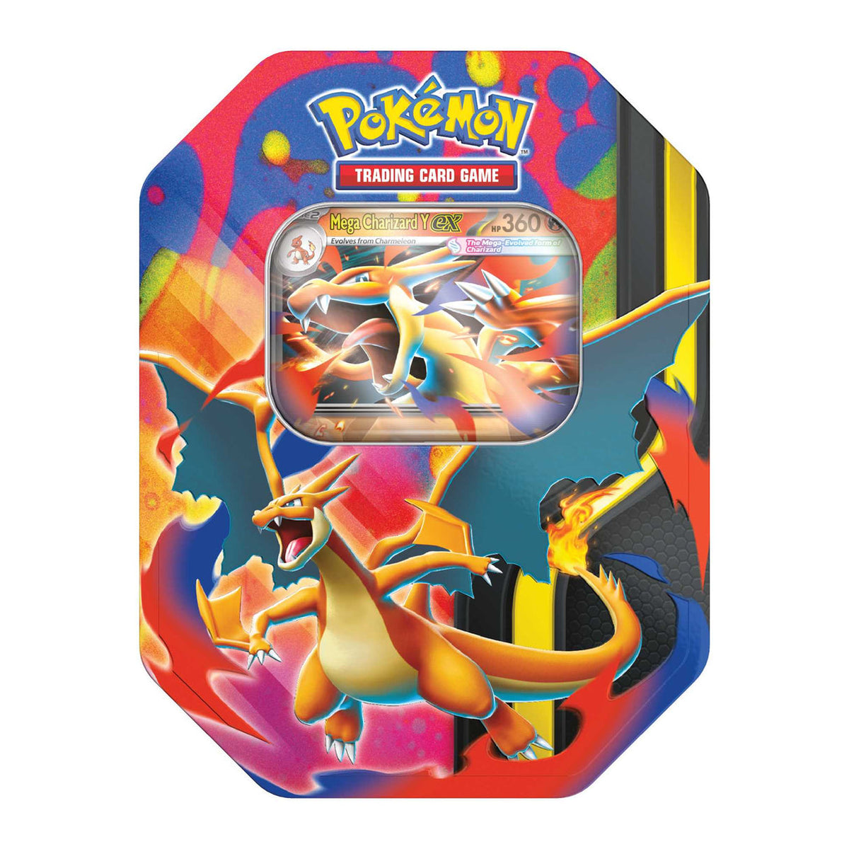 Pokemon TCG: Mega Charizard Tin (Mega Charizard X EX / Mega Charizard Y EX)-Mega Charizard Y-The Pokémon Company International-Ace Cards & Collectibles
