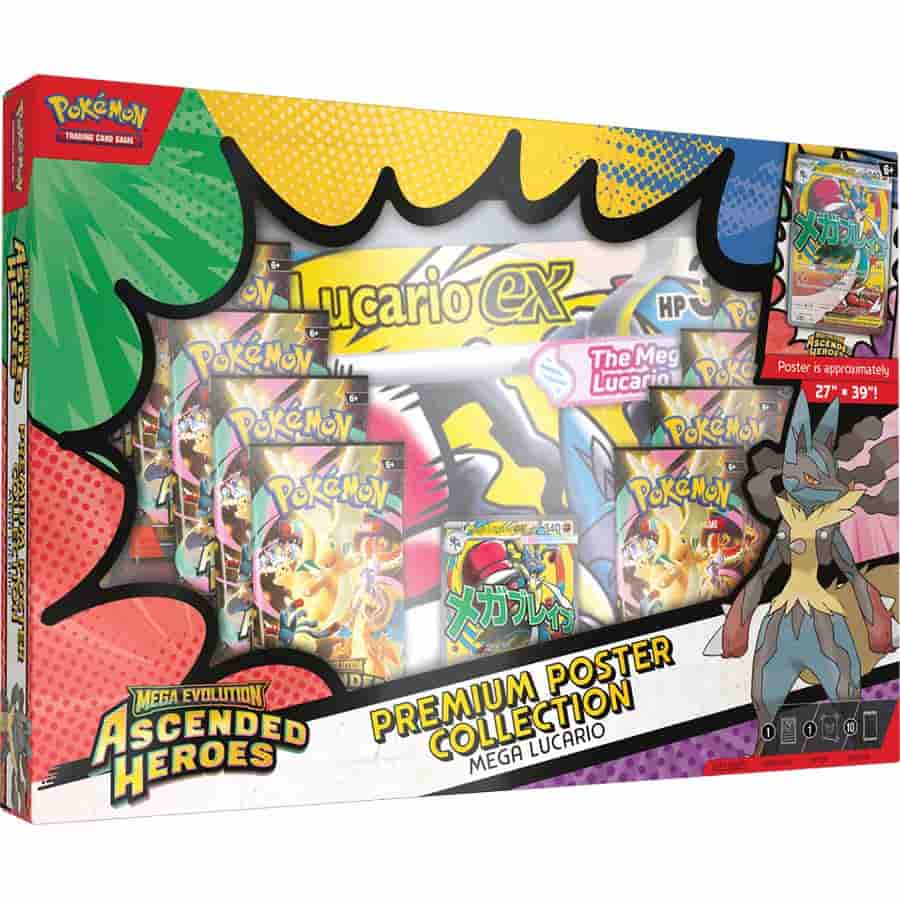 Pokemon TCG: Mega Evolution "Ascended Heroes Premium Poster Collection"-Mega Lucario-The Pokémon Company International-Ace Cards & Collectibles