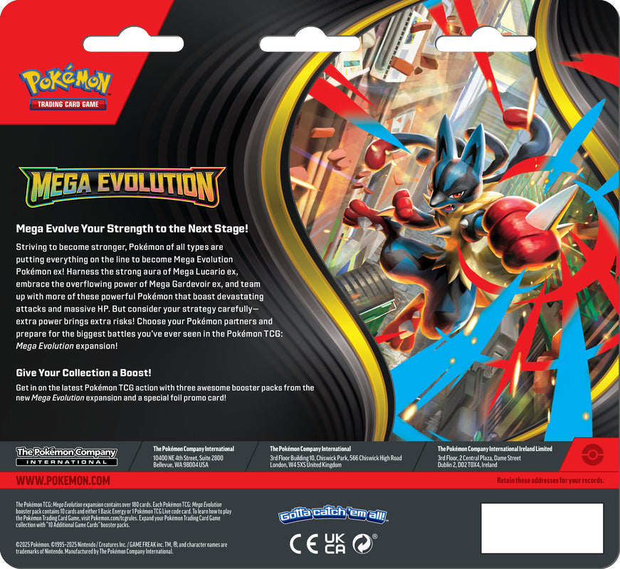 Pokemon TCG: Mega Evolution ME01 3 Packs Blister-Golduck-The Pokémon Company International-Ace Cards & Collectibles