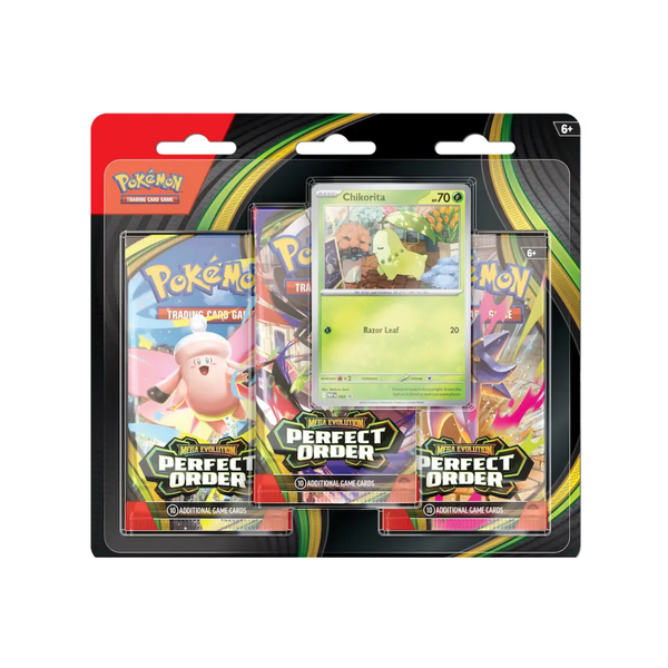 Pokemon TCG : Mega Evolution Perfect Order ME03 3 Pack Blister-The Pokémon Company International-Ace Cards & Collectibles