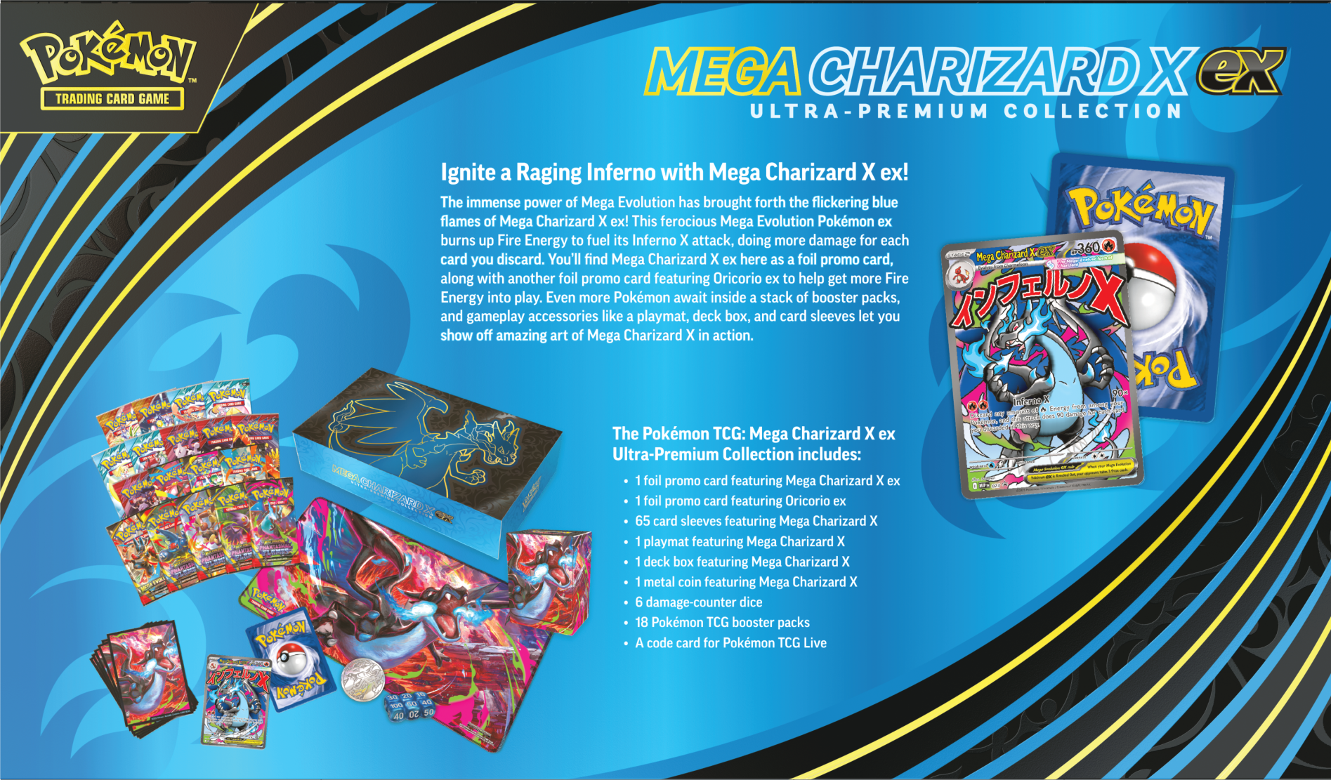 Pokemon TCG: Mega Evolution Ultra Premium Collection "Charizard" - Ace Cards Sdn Bhd Pokemon TCG: Mega Evolution Ultra Premium Collection "Charizard" - Ace Cards Sdn Bhd