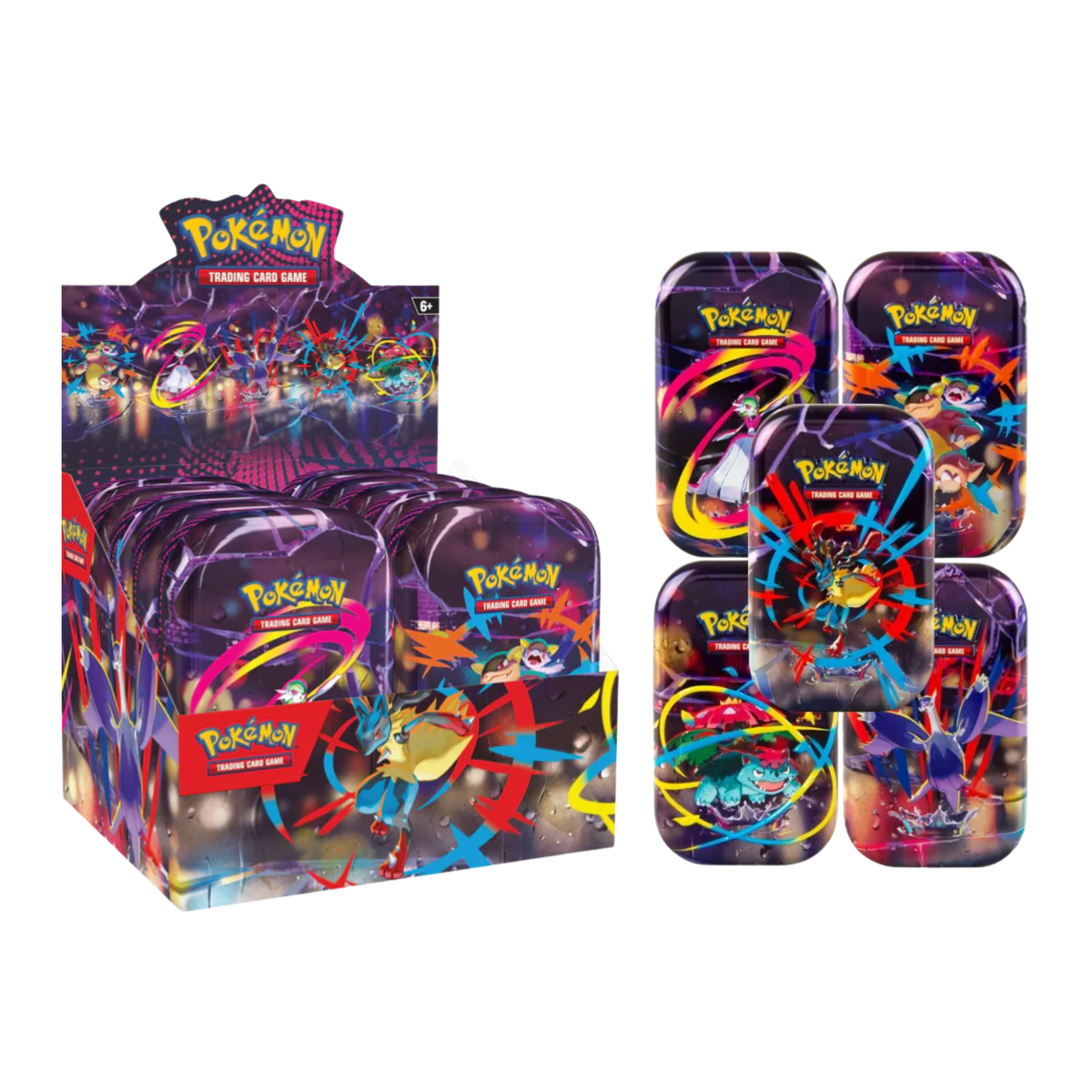 Pokemon TCG: Mega Heroes ME01 Mini Tin-Set of 5-The Pokémon Company International-Ace Cards & Collectibles