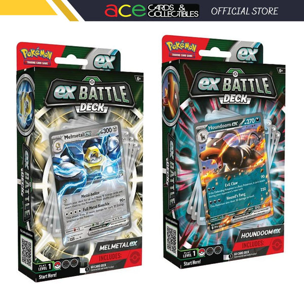 Pokémon TCG: (Melmetal/Houndoom) April Battle Deck-Both-Design-The Pokémon Company International-Ace Cards & Collectibles