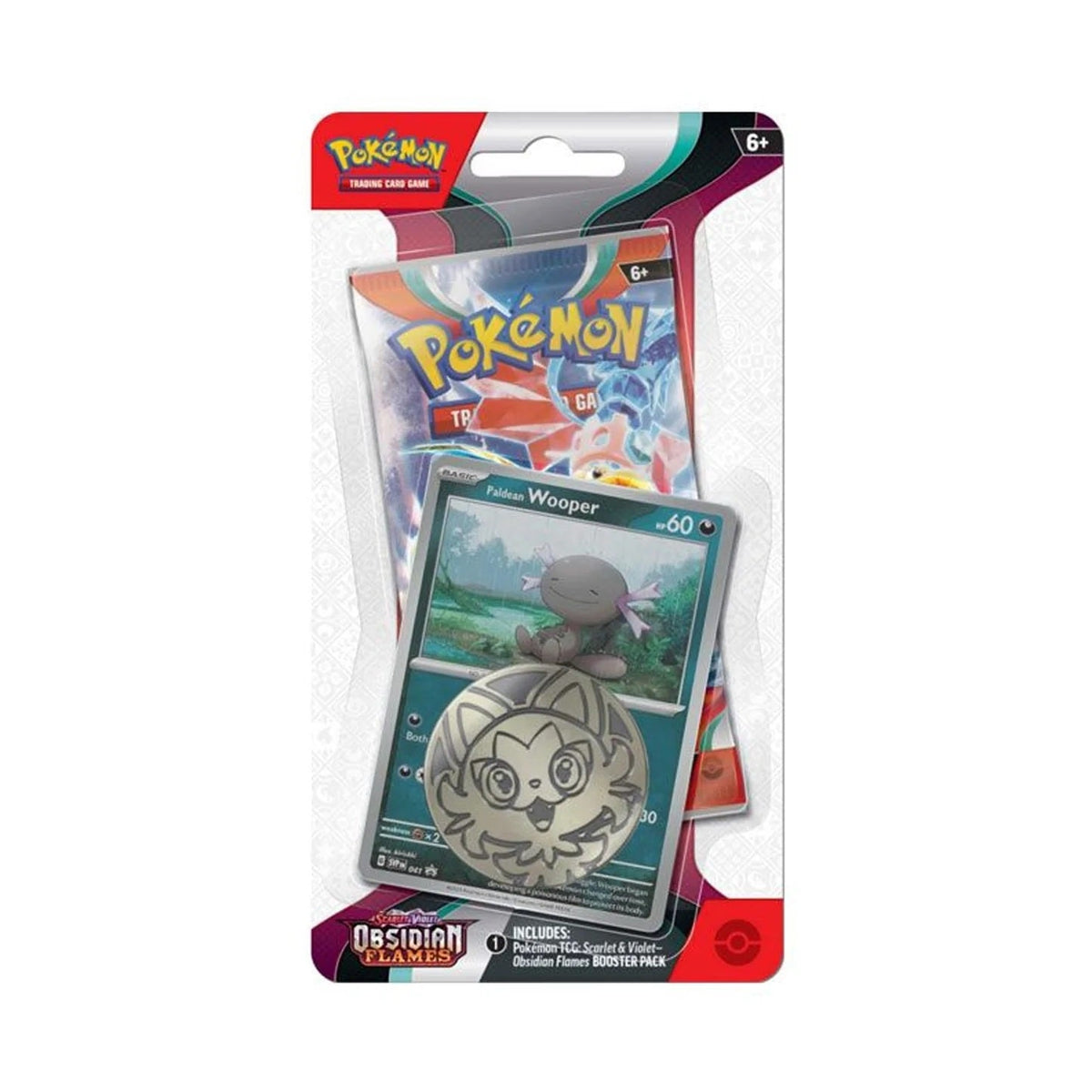 Pokemon TCG: Obsidian Flame SV03 Checklane Blister [Wooper/Pawmi]-Wooper-The Pokémon Company International-Ace Cards &amp; Collectibles