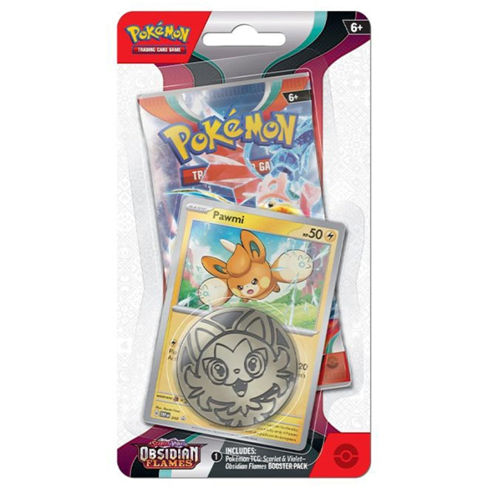 Pokemon TCG: Obsidian Flame SV3 Checklane Blister [Wooper/Pawmi]-Pawmi-The Pokémon Company International-Ace Cards &amp; Collectibles