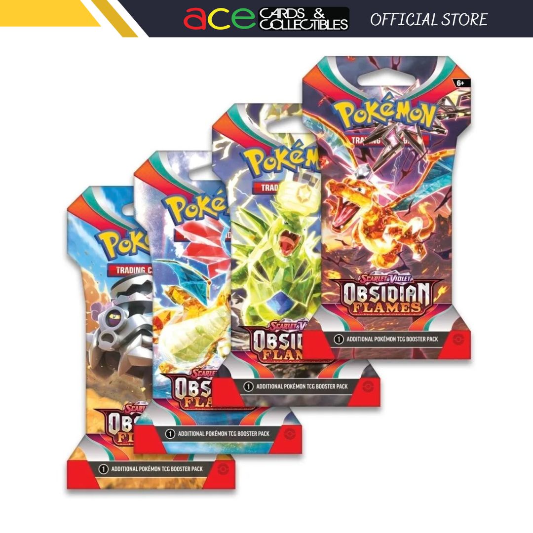 Pokemon TCG Obsidian Flames SV03 Sleeved Booster Pack (Random) Ace