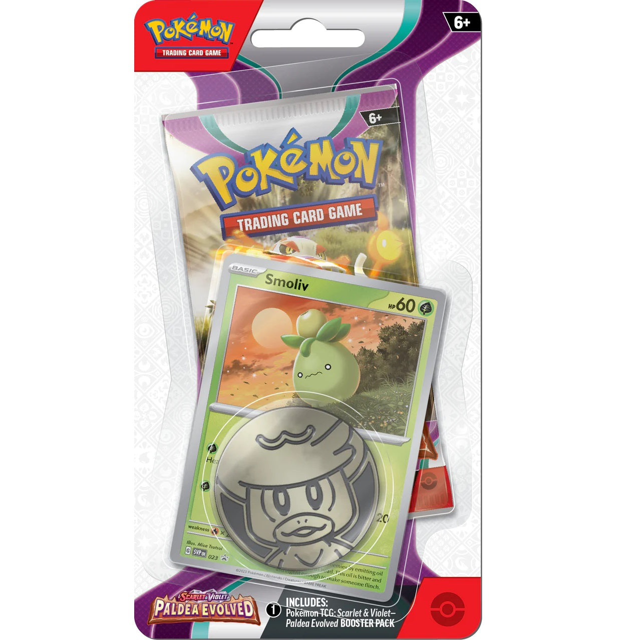 Pokemon TCG: Paldea Evolved SV02 Checklane Blister [Smoliv/Growlithe]-Both Design (Smoliv & Growlithe)-The Pokémon Company International-Ace Cards & Collectibles