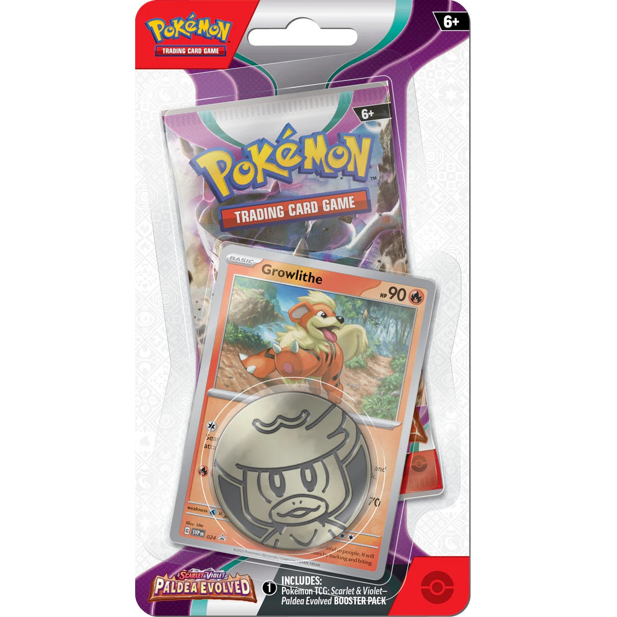 Pokemon TCG: Paldea Evolved SV2 Checklane Blister [Smoliv/Growlithe]-Both Design (Smoliv & Growlithe)-The Pokémon Company International-Ace Cards & Collectibles