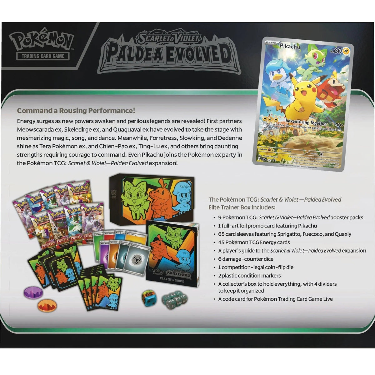 Pokemon TCG: Paldea Evolved SV2 Elite Trainer Box-The Pokémon Company International-Ace Cards &amp; Collectibles