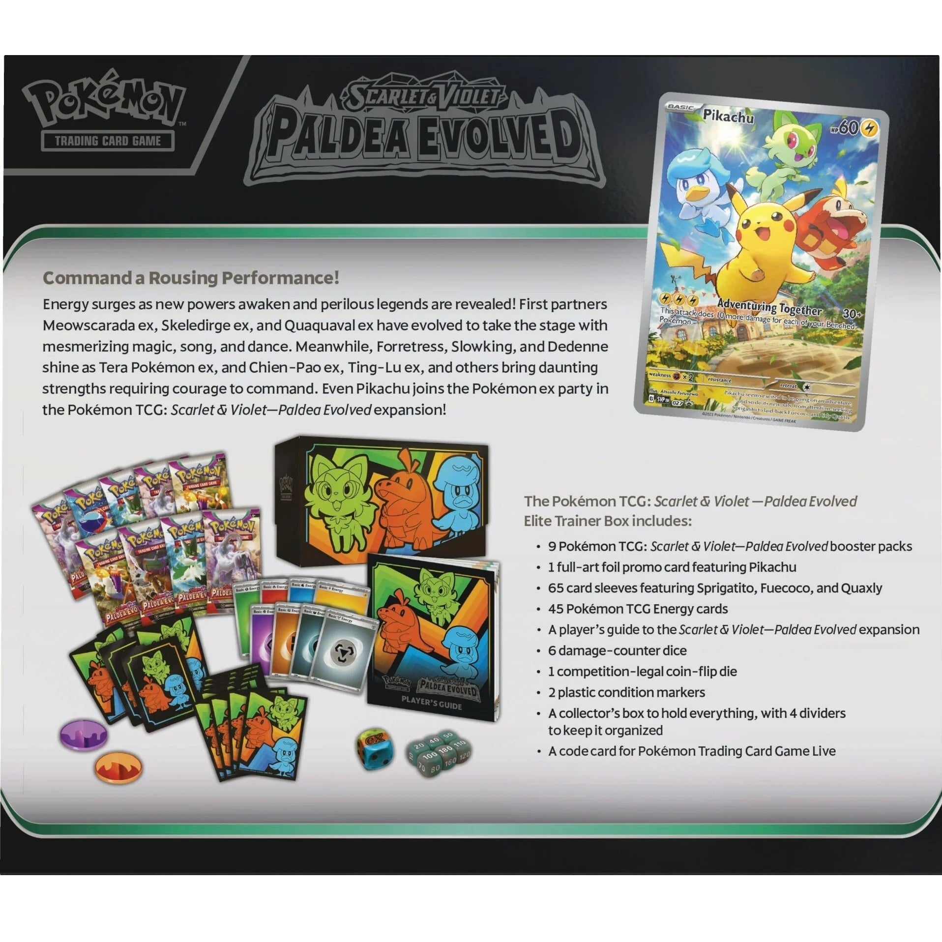 Pokemon TCG: Paldea Evolved SV2 Elite Trainer Box-The Pokémon Company International-Ace Cards & Collectibles