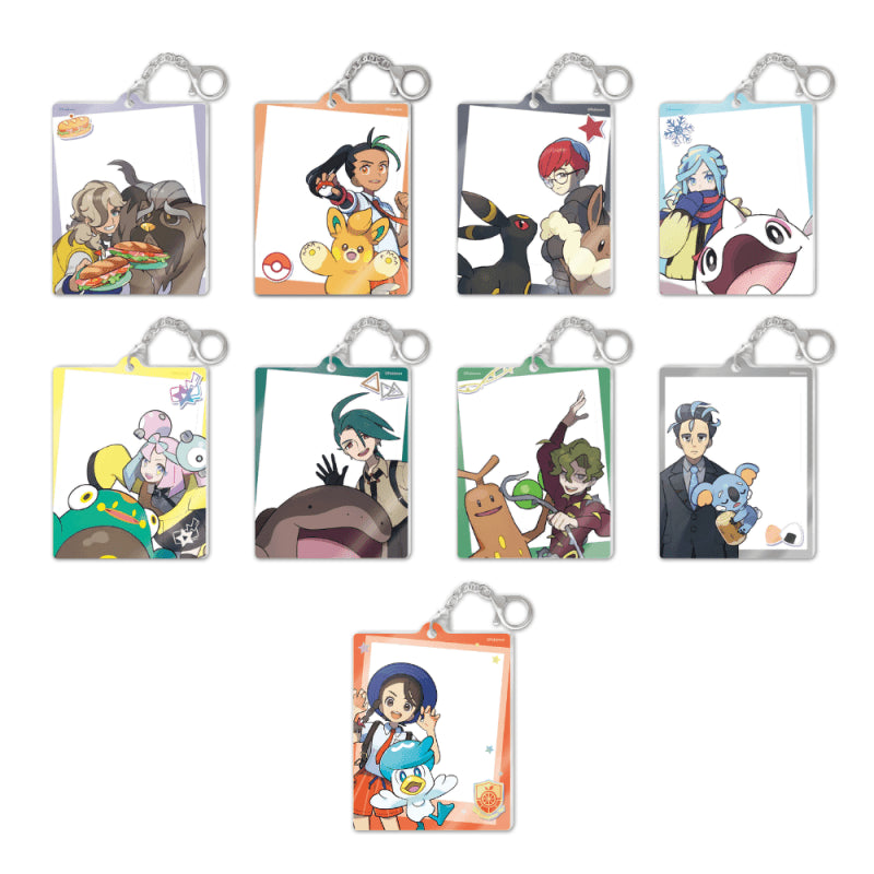 Pokemon TCG : Paldea Trainer Photo Card Keychain Set 宝可梦”帕底亚训练家合影卡挂件套装“ (Simplified Chinese)-The Pokémon Company International-Ace Cards & Collectibles