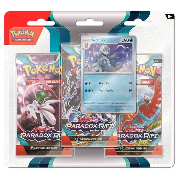 Pokemon TCG: Paradox Rift SV4 3 Packs Blister [Cetitan /Arctibax]-Arctibax-The Pokémon Company International-Ace Cards &amp; Collectibles