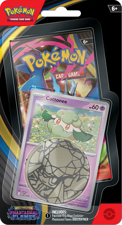 Pokemon TCG: Phantasmal Flame ME02 Checklane Blister-Cottonee-The Pokémon Company International-Ace Cards & Collectibles
