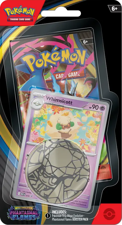 Pokemon TCG: Phantasmal Flame ME02 Checklane Blister-Whimsicott-The Pokémon Company International-Ace Cards & Collectibles