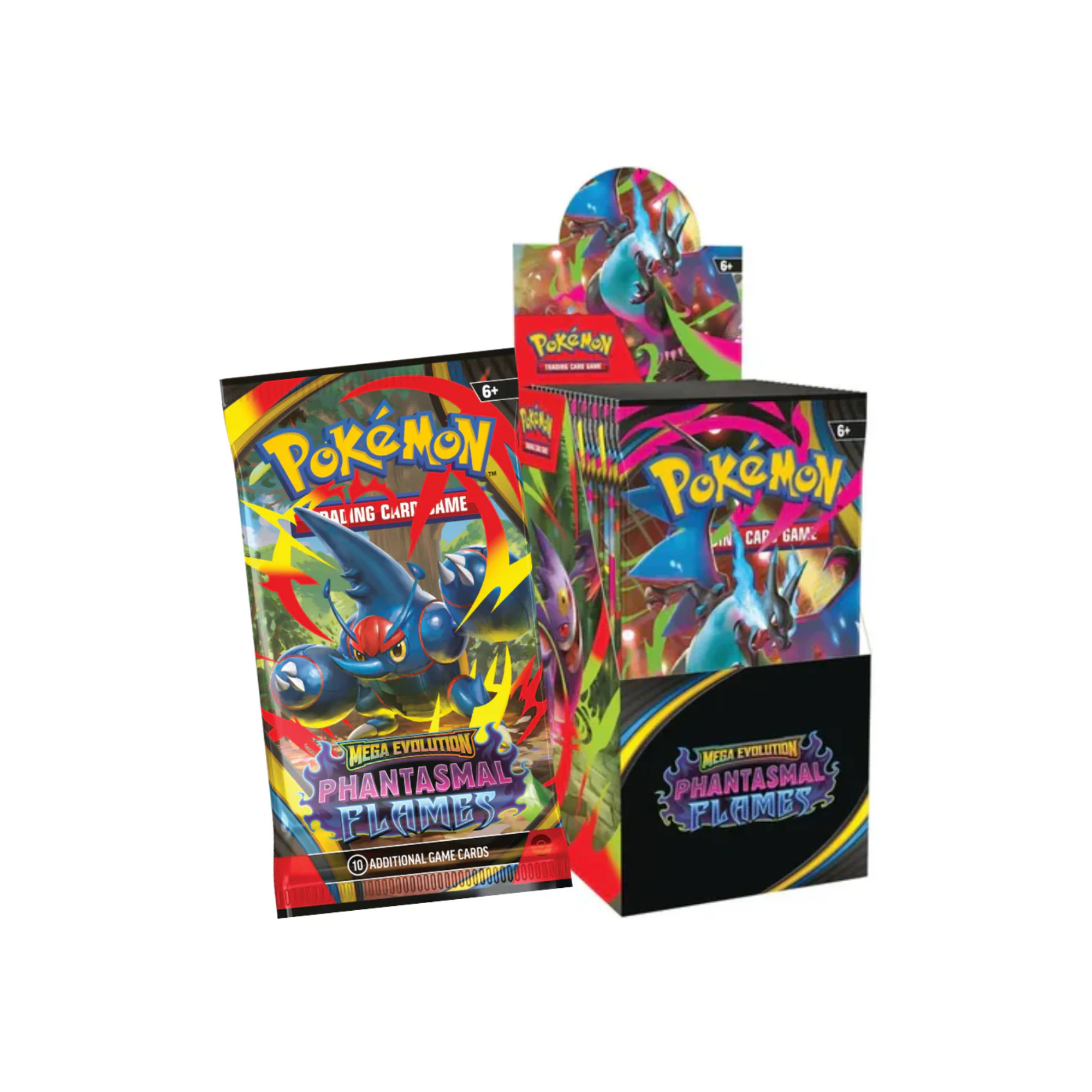 phantasmal flames booster box me02 phantasmal flames Pokemon TCG: Half Edge Style:Rounded Shadow Threat Mega Evolution — Phantasmal Yugo Deck (40 cards)