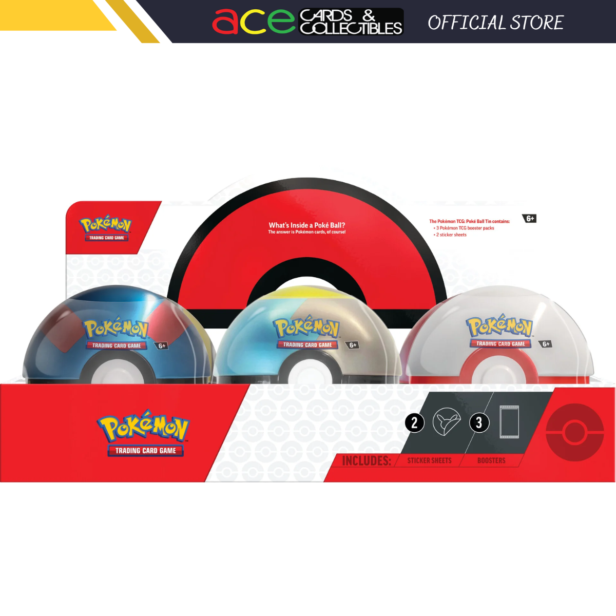 Pokemon TCG: Pokemon 24Q4 Pokeball Tin-Moon Ball-The Pokémon Company International-Ace Cards &amp; Collectibles