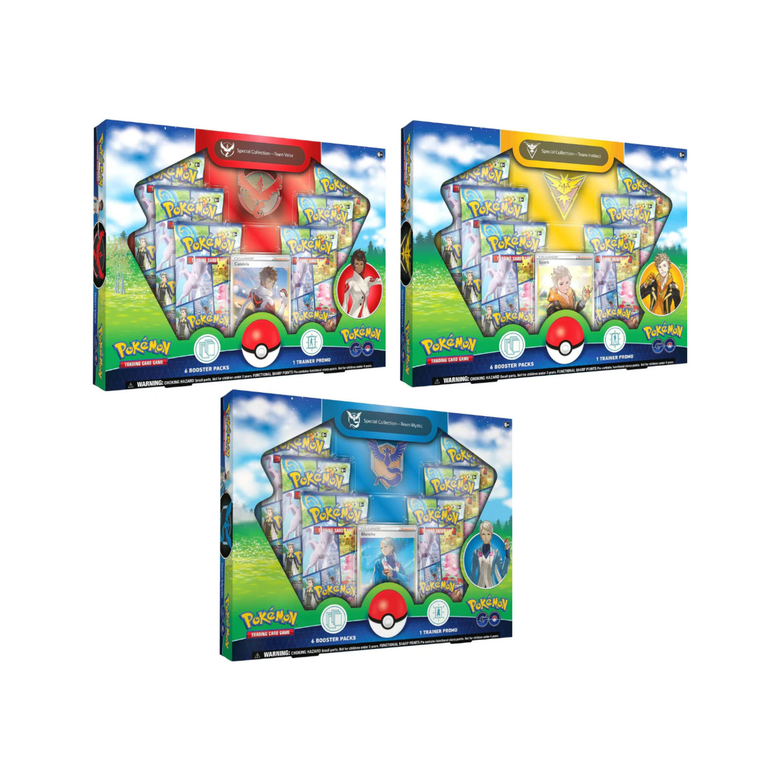 Pokemon TCG: Pokemon GO Special Collection (Team Instinct / Team Mystic / Team Valor)-Completed Set of 3-The Pokémon Company International-Ace Cards & Collectibles