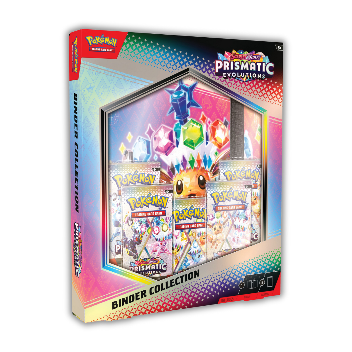 Pokémon TCG: Prismatic Evolution SV8.5 Elite Trainer Box / Binder / Poster / Tech Sticker Collection (English)-Binder Collection-The Pokémon Company International-Ace Cards &amp; Collectibles