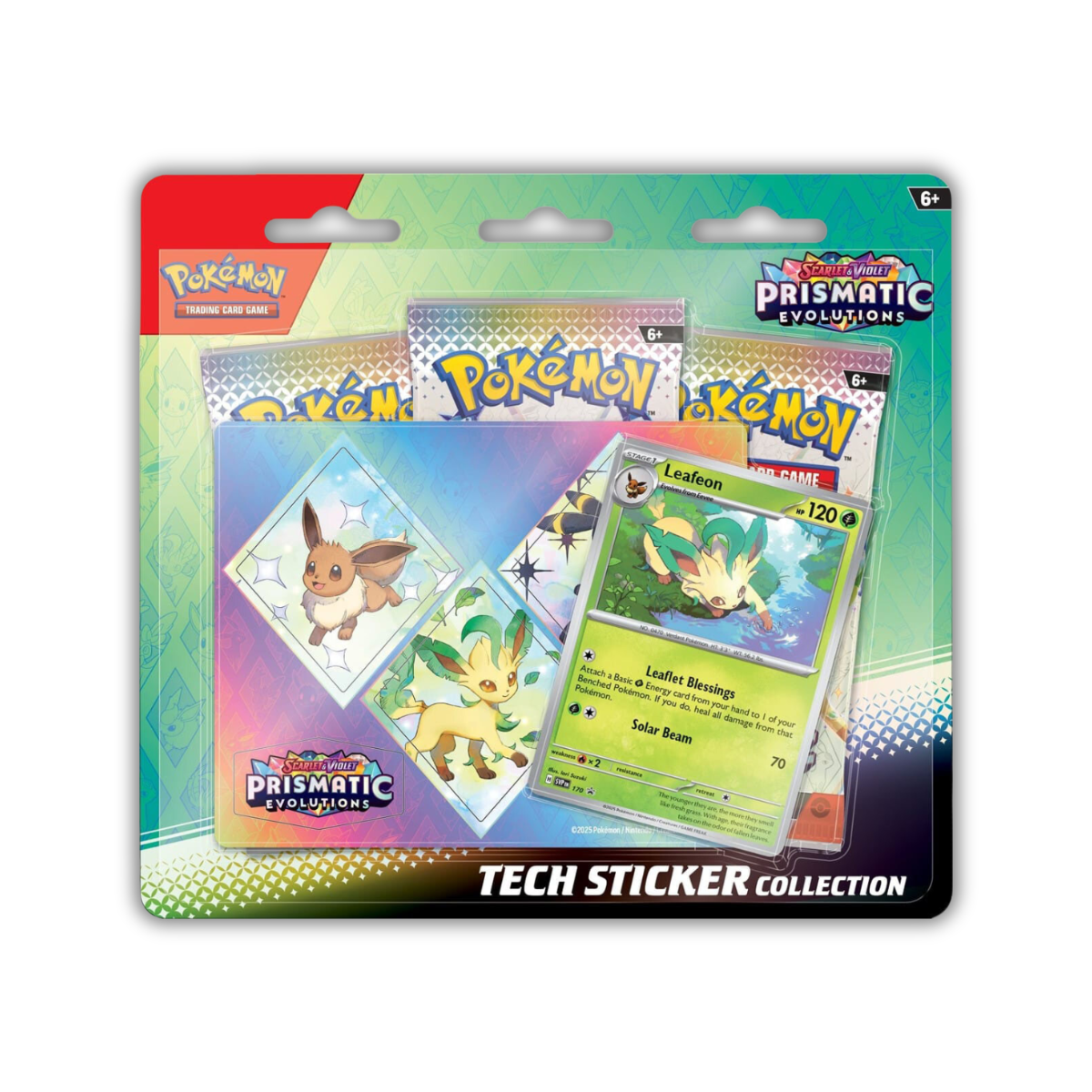 Pokémon TCG: Prismatic Evolution SV8.5 Elite Trainer Box / Binder / Poster / Tech Sticker Collection (English)-Leafeon Tech Sticker-The Pokémon Company International-Ace Cards &amp; Collectibles