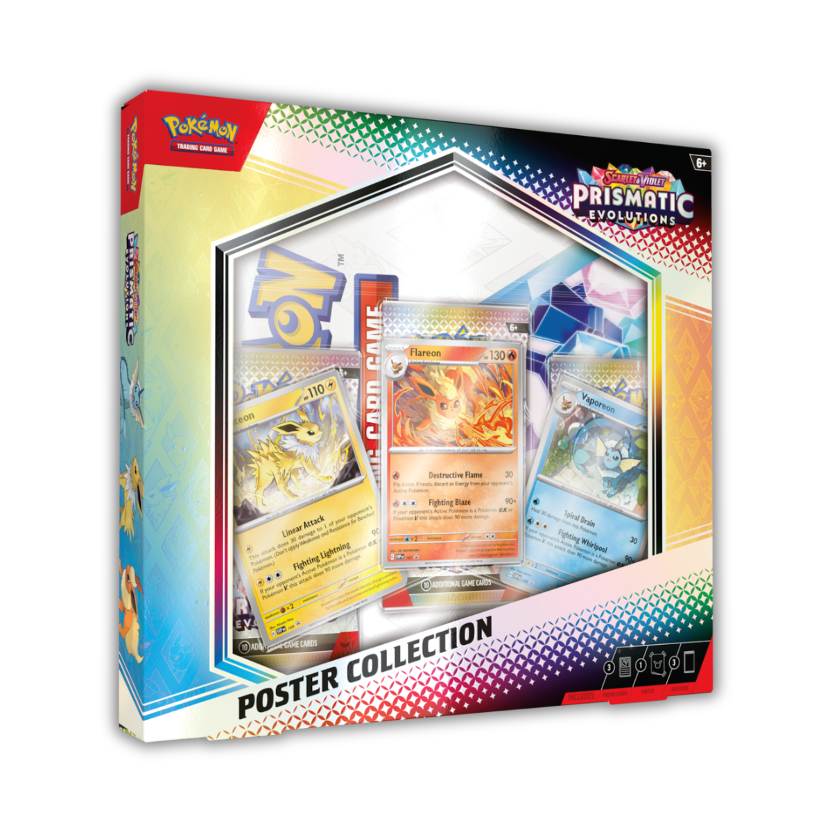 Pokémon TCG: Prismatic Evolution SV8.5 Elite Trainer Box / Binder / Poster / Tech Sticker Collection (English)-Poster Collection-The Pokémon Company International-Ace Cards &amp; Collectibles