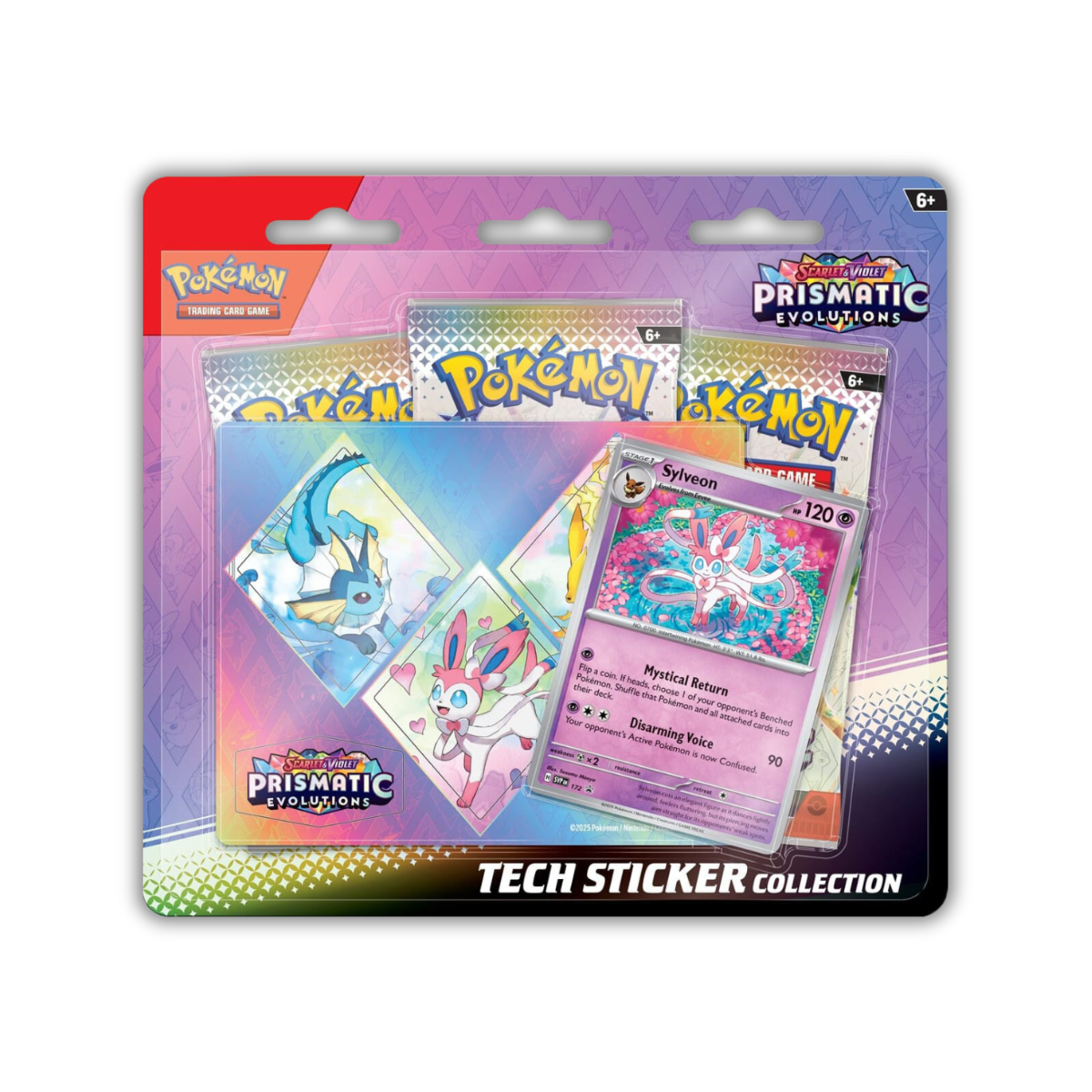 Pokémon TCG: Prismatic Evolution SV8.5 Elite Trainer Box / Binder / Poster / Tech Sticker Collection (English)-Sylveon Tech Sticker-The Pokémon Company International-Ace Cards &amp; Collectibles