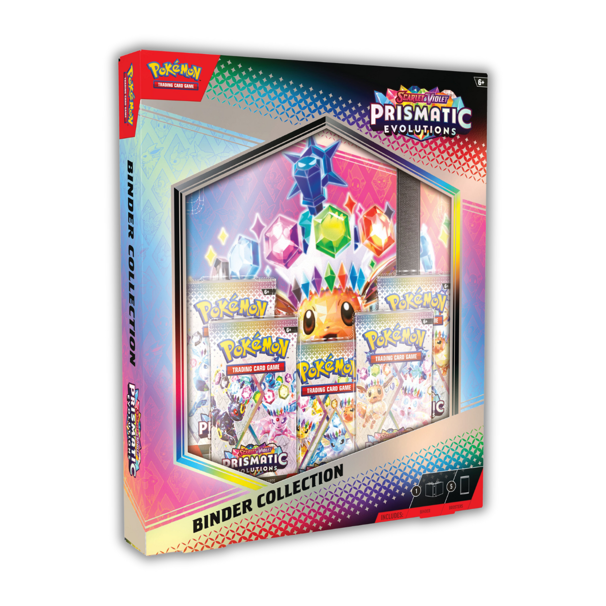 Pokémon TCG: Prismatic Evolution SV8.5 Elite Trainer Box/Binder/Poster/Tech Sticker Collection (English)-Binder Collection-The Pokémon Company International-Ace Cards & Collectibles