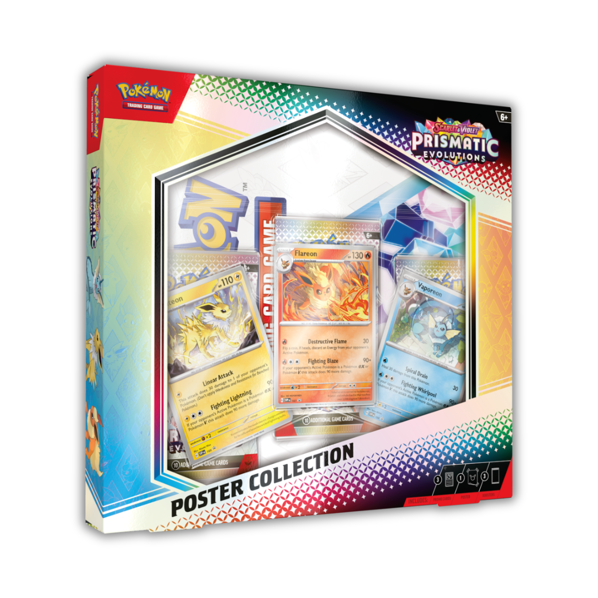 Pokémon TCG: Prismatic Evolution SV8.5 Elite Trainer Box/Binder/Poster/Tech Sticker Collection (English) cccccc-Poster Collection-The Pokémon Company International-Ace Cards & Collectibles