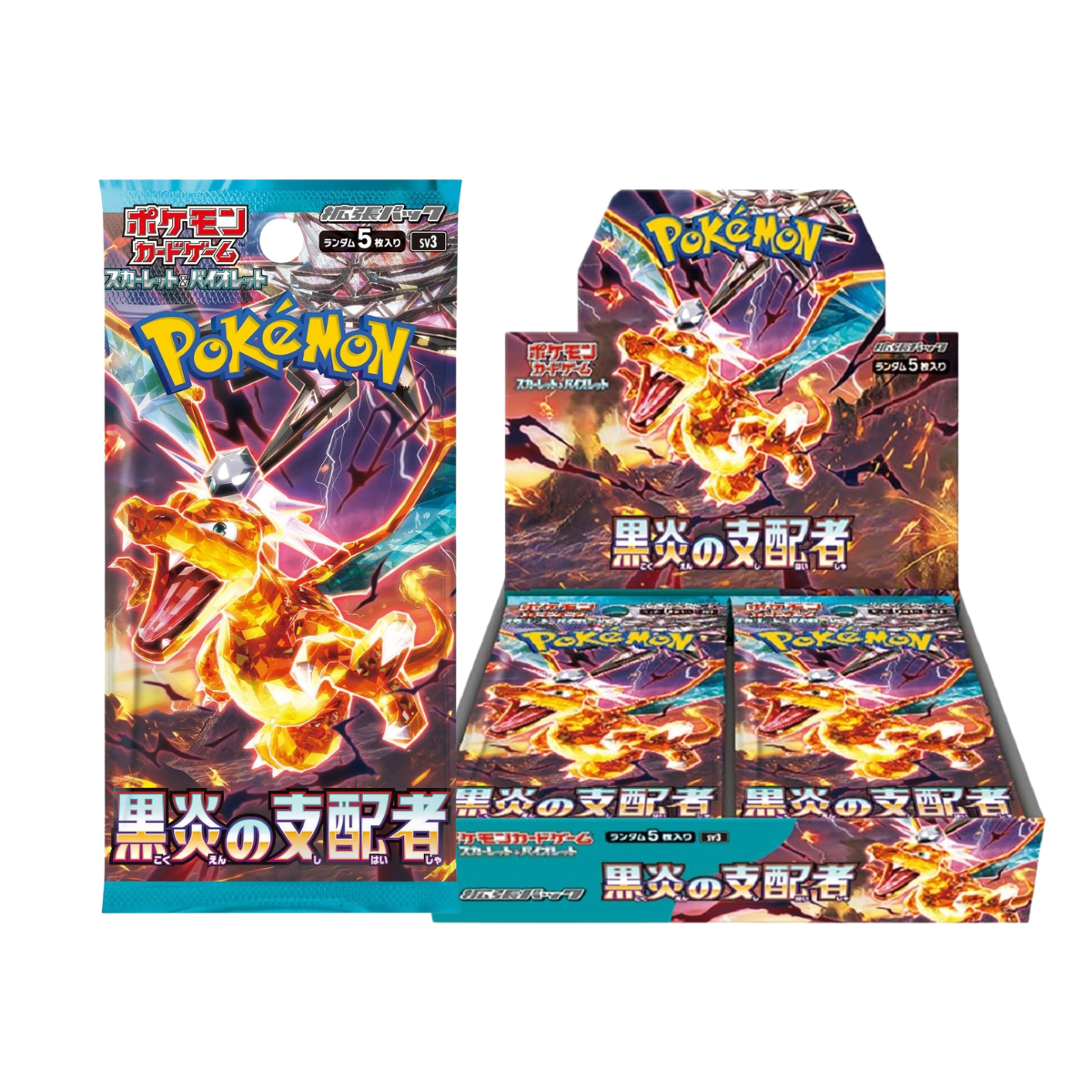 Pokemon TCG: SV3 Ruler of the Black Flame (Japanese)-Single Pack (Random)-The Pokémon Company International-Ace Cards & Collectibles