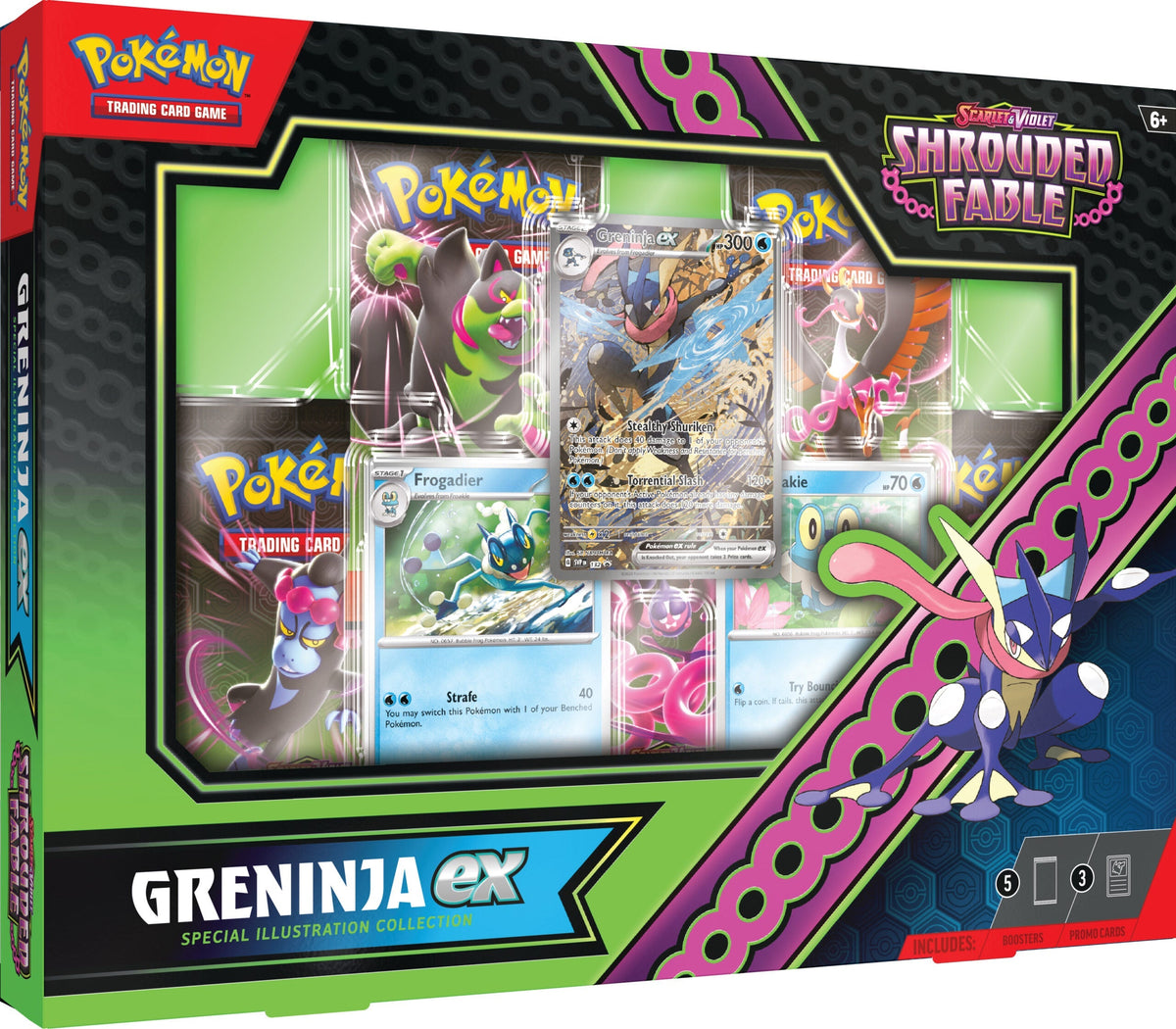 Pokemon TCG: SV6.5 Shrouded Fable EX Special Collection Assorted (Greninja/Kingdra EX)-Greninja EX-The Pokémon Company International-Ace Cards &amp; Collectibles