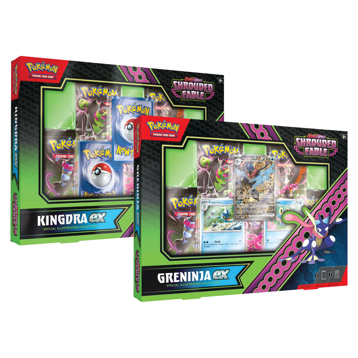 Pokemon TCG: SV6.5 Shrouded Fable EX Special Collection “Greninja & Kingdra EX”-Greninja EX-The Pokémon Company International-Ace Cards & Collectibles
