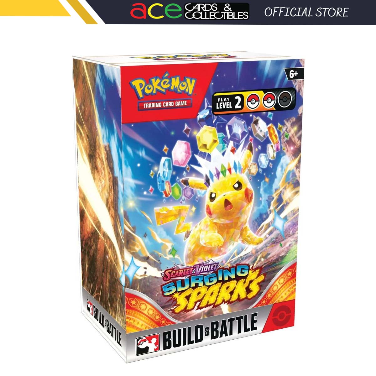 Pokemon TCG: SV8 Surging Sparks Build &amp; Battle Box-The Pokémon Company International-Ace Cards &amp; Collectibles