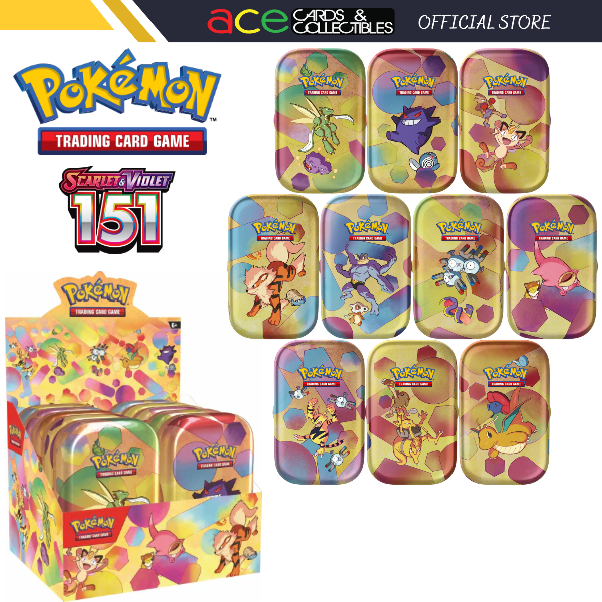 Pokemon TCG: Scarlet &amp; Violet 151 SV3.5 Mini Tins-Random Design-The Pokémon Company International-Ace Cards &amp; Collectibles