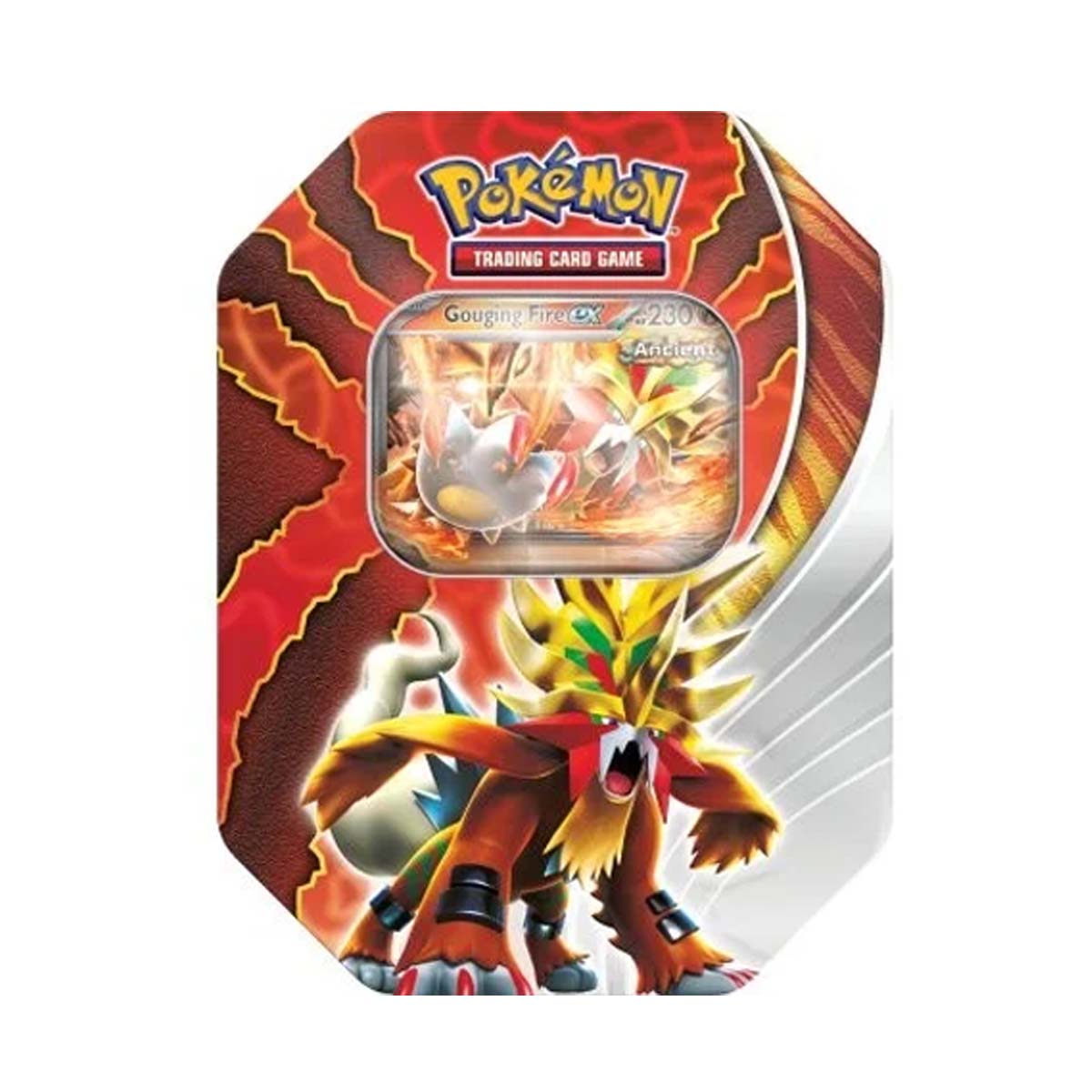 Pokemon TCG: Scarlet &amp; Violet Paradox Destinies - Fall Ex Tins 2024 (4 Booster)-Gouging Fire EX-The Pokémon Company International-Ace Cards &amp; Collectibles