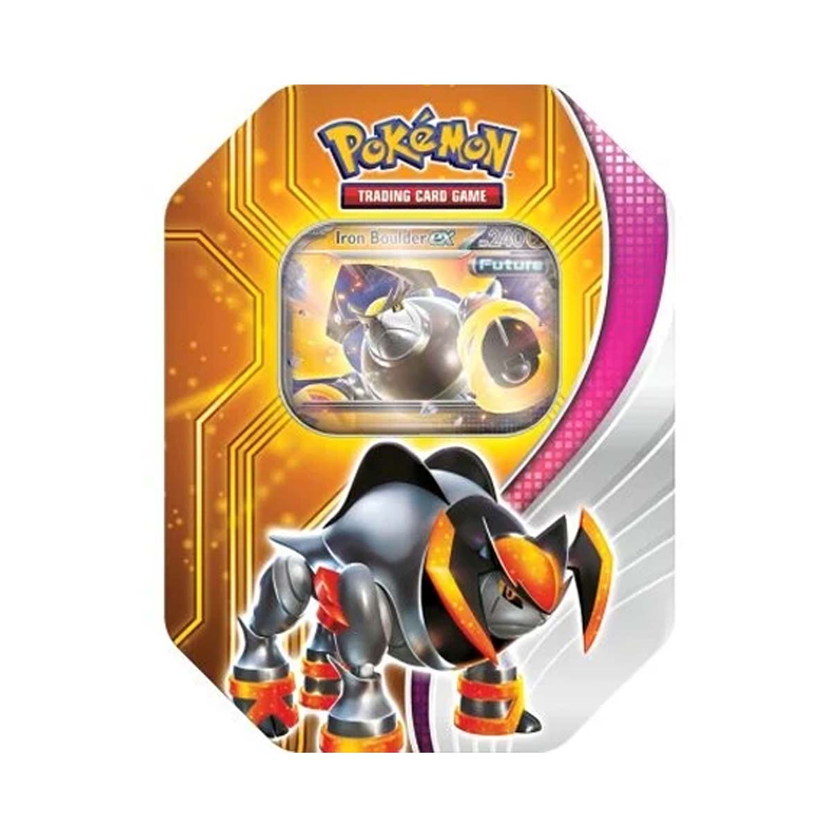 Pokemon TCG: Scarlet &amp; Violet Paradox Destinies - Fall Ex Tins 2024 (4 Booster)-Iron Boulder EX-The Pokémon Company International-Ace Cards &amp; Collectibles