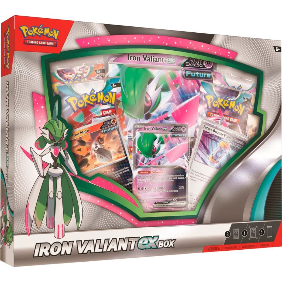 Pokemon TCG: Scarlet & Violet Paradox Rift Ex Box — Roaring Moon / Iron Valiant-Both Design-The Pokémon Company International-Ace Cards & Collectibles