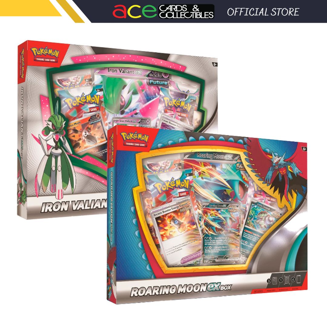 Pokemon TCG: Scarlet & Violet Paradox Rift Ex Box Roaring Moon / Iro - Ace Cards Sdn Bhd Pokemon TCG: Scarlet & Violet Paradox Rift Ex Box Roaring Moon / Iro - Ace Cards Sdn Bhd