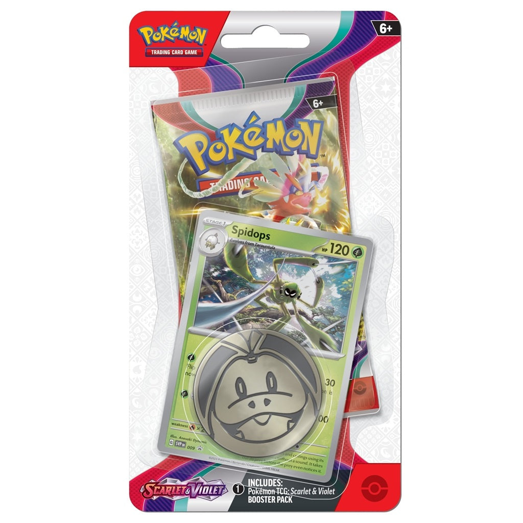 Pokemon TCG: Scarlet &amp; Violet SV1 Checklane Blister-Spidops-The Pokémon Company International-Ace Cards &amp; Collectibles