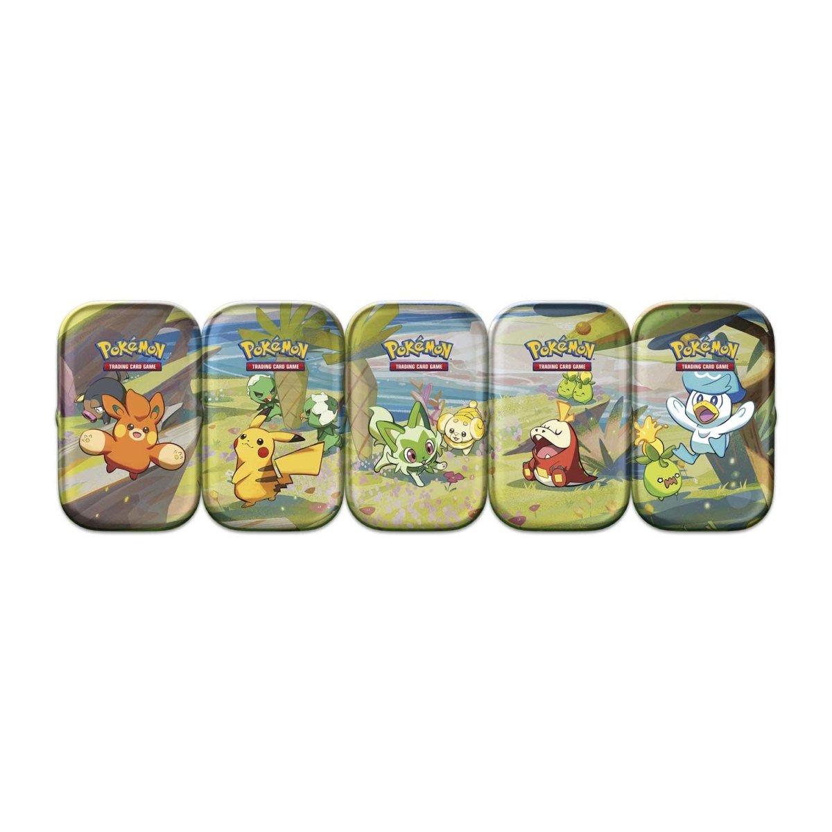 Pokemon TCG: Scarlet &amp; Violet SV1 Paldea Friends Mini Tin-Set of 5-The Pokémon Company International-Ace Cards &amp; Collectibles