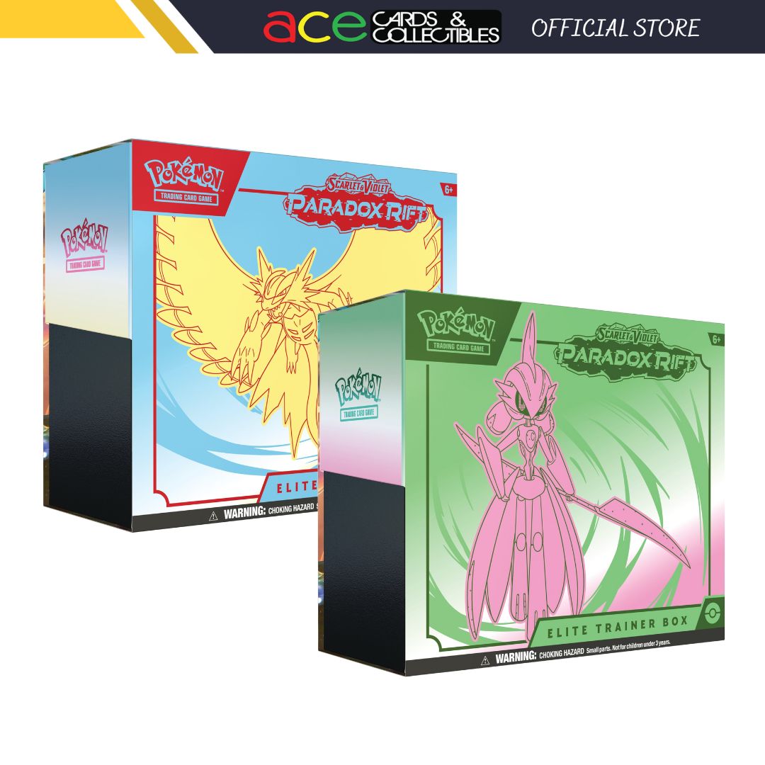 Pokemon TCG: Scarlet &amp; Violet SV4 Paradox Rift Elite Trainer Box-Both Design-The Pokémon Company International-Ace Cards &amp; Collectibles