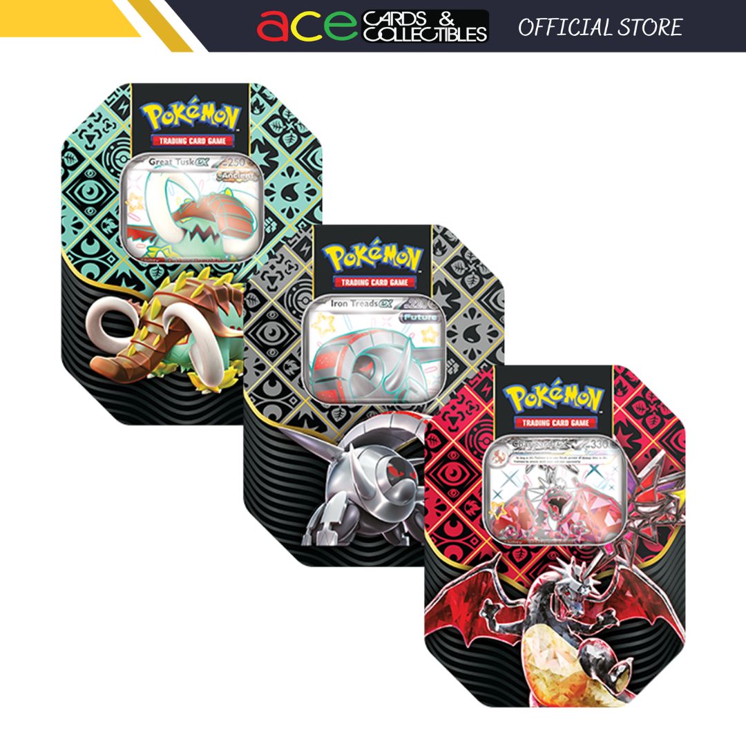 Pokemon TCG: Scarlet &amp; Violet SV4.5 Paldean Fates Tins (4 Booster)-Set Of 3-The Pokémon Company International-Ace Cards &amp; Collectibles