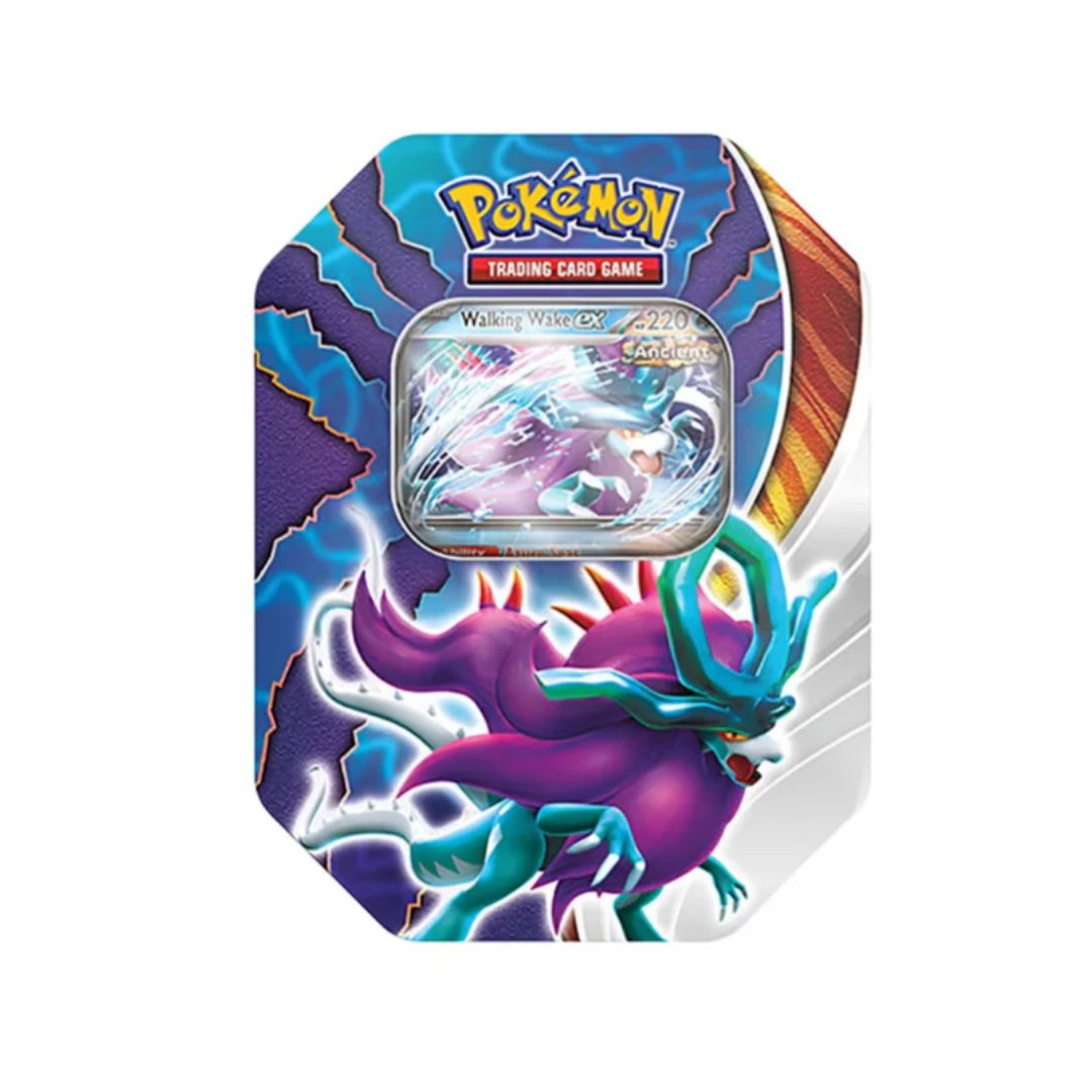 Pokemon TCG: Scarlet &amp; Violet SV5 Temporal Forces - May Ex Tin (4 Booster)-Walking Wake EX-The Pokémon Company International-Ace Cards &amp; Collectibles