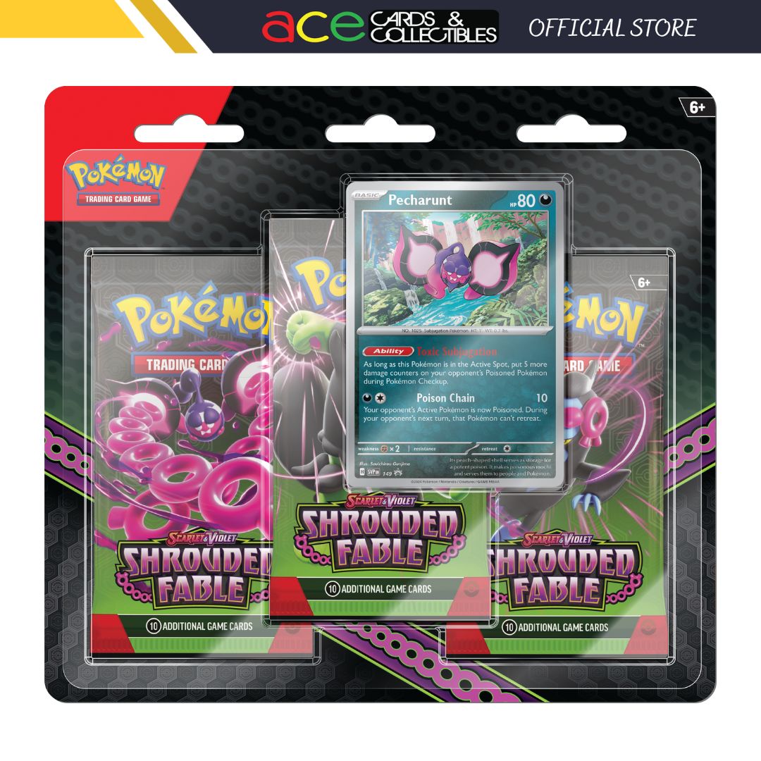 Pokémon TCG: Scarlet & Violet SV6.5 Shrouded Fable 3 Pack Blister 12 CT Display-The Pokémon Company International-Ace Cards & Collectibles