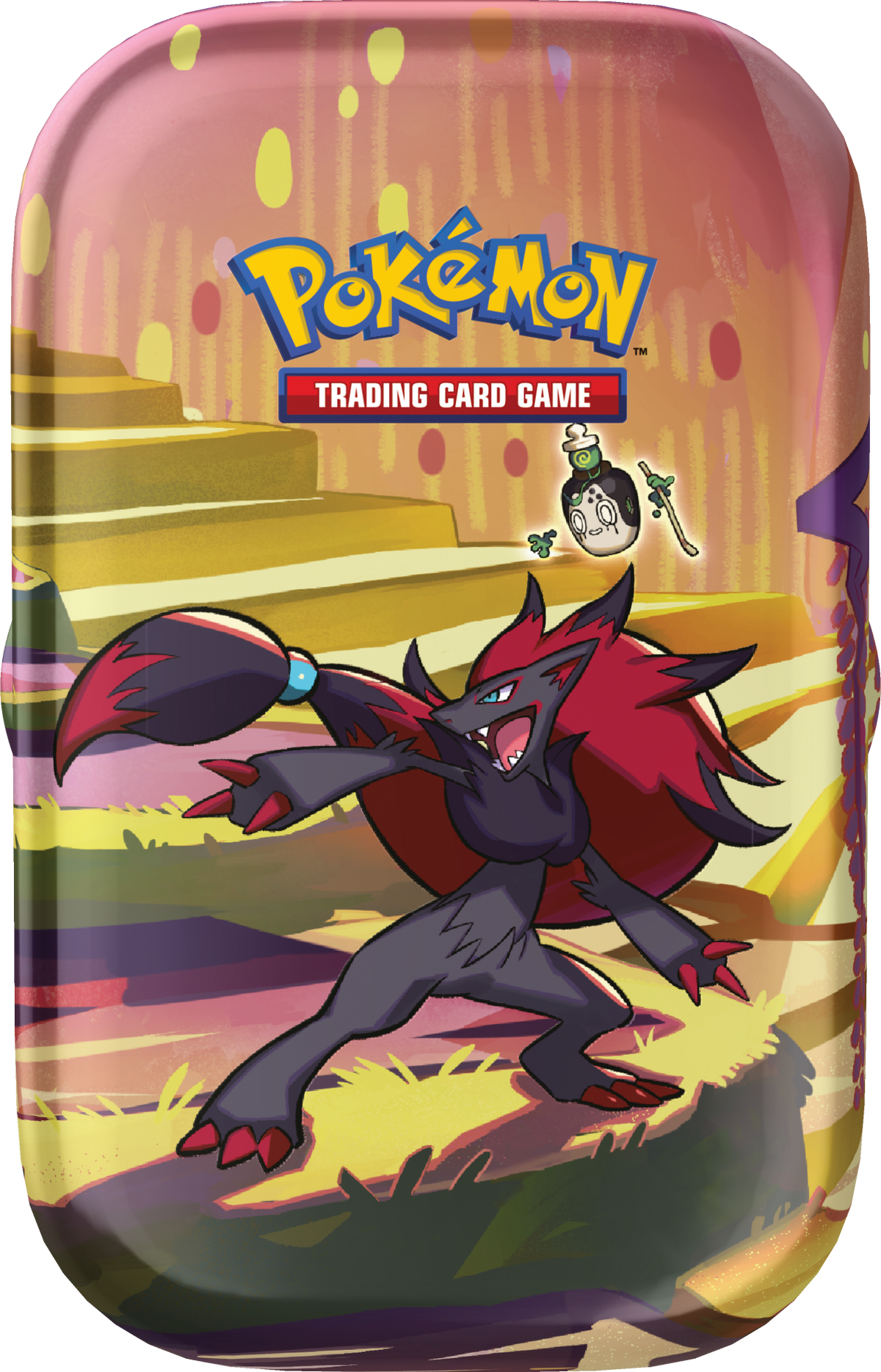 Pokemon TCG: Scarlet &amp; Violet SV6.5 Shrouded Fable Mini Tin-Zoroark-The Pokémon Company International-Ace Cards &amp; Collectibles