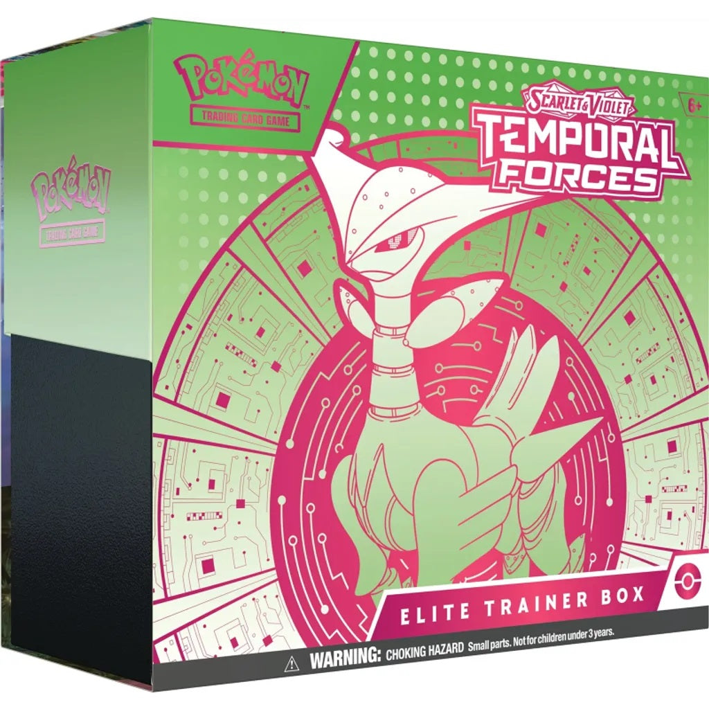 Pokemon TCG: Scarlet &amp; Violet Temporal Forces SV5 Elite Trainer Box-Iron Leaves-The Pokémon Company International-Ace Cards &amp; Collectibles