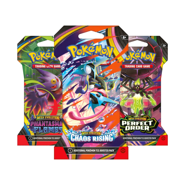 Pokemon TCG: Sleeved Booster [Chaos Rising ME04/Perfect Order ME03/Phantasmal Flame ME02]-Rising Chaos-The Pokémon Company International-Ace Cards & Collectibles