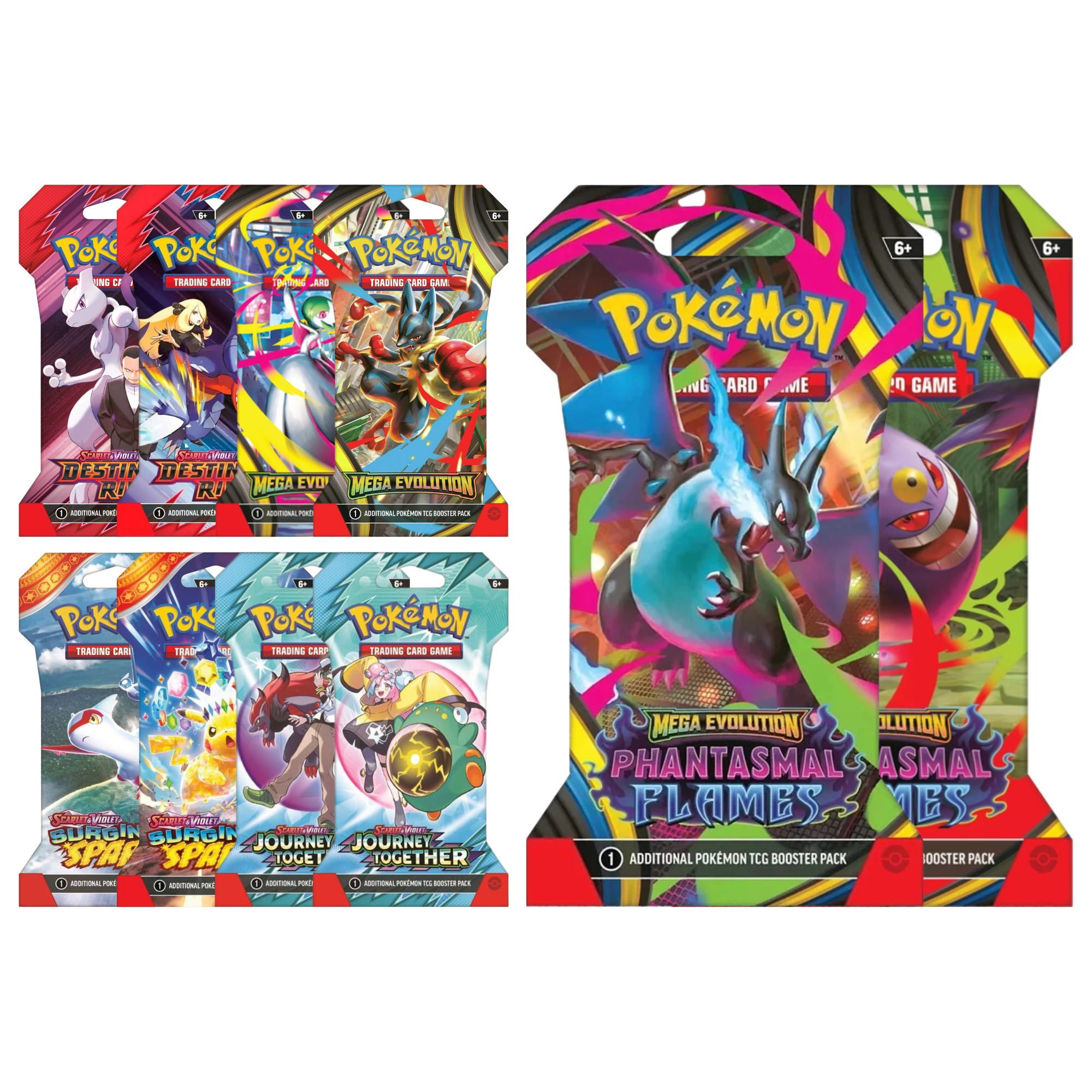 Pokemon TCG: Sleeved Booster [Phantasmal Flame ME02/Mega Evolution ME01]-Phantasmal Flames-The Pokémon Company International-Ace Cards & Collectibles